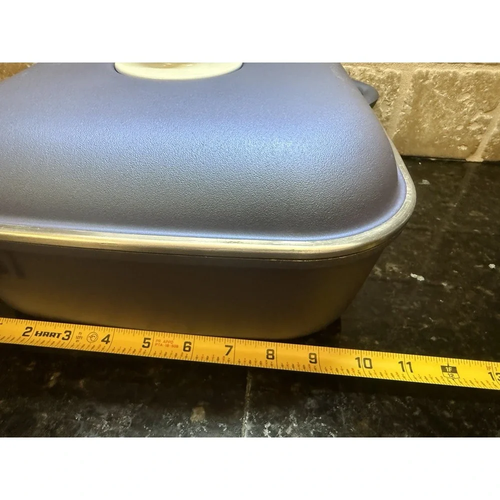 Essen Cast Iron Blue Casserole Baking Pan Argentina 11 in Square Dutch Oven Cook